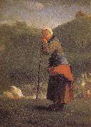 Jean Francois Millet Shepherdess oil painting on canvas